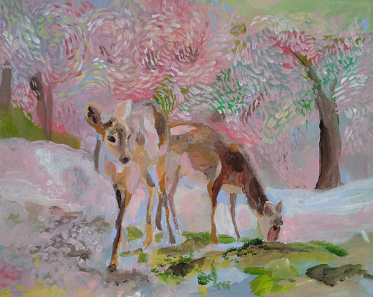 'Naran värihymni / Deer of Nara Dancing in the Rainbow Rain'